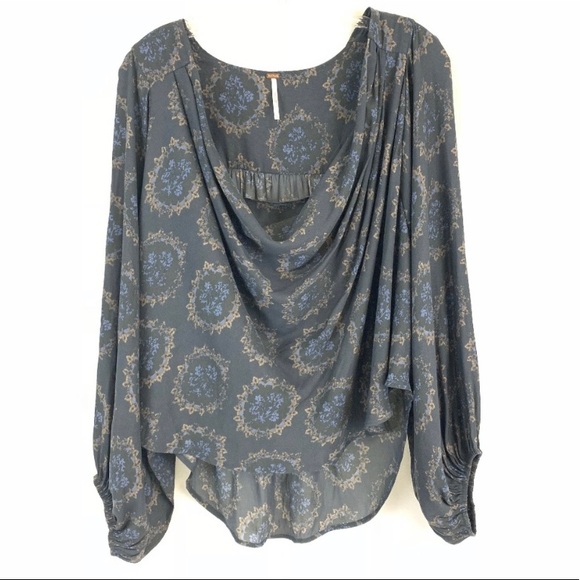 Free People Cowling Around Printed Top - Picture 3 of 8